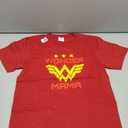 Womens Wonder Mama Mother T Shirt Gift Superhero Mom T-Shirt, L, Cranberry Red