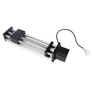 CNC Linear Stage Actuator, Double Optical Axis Linear Slide Rail 1605 Ball Screw CNC Linear Motion Rail Guide with Nema23 Stepper Motor for CNC Router Machine (200mm / 7.87")