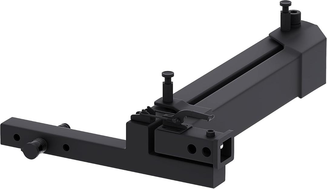 Swing Away Hitch Adapter, 90-Degree Swing Arm, Fits 2-Inch Receiver, 320 lbs Weight Capacity, Hitch Mounted Bike Carrier Extension Attachment for Cars, Trucks, SUVs, Vans (Passenger Side)