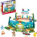 MEGA Pokmon Building Toys Set Training Stadium with 1101 Pieces, 5 Poseable Characters and Battle Play, for Kids (One Size)