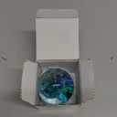 Hand Blown Glass Figurines Ball: Ocean Wave Design Glass Paper Weights, Beach Decorations for Home - Unique Ocean Themed Bathroom Decor and Gift for Ocean Lovers (Green)