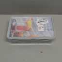 WIBIMEN Ice Cube Tray with Lid and Bin - Round Ice Trays for Freezer with Lid - Ice Cube Trays for Freezer with Ice Container (0.8"-2PACK Blue)