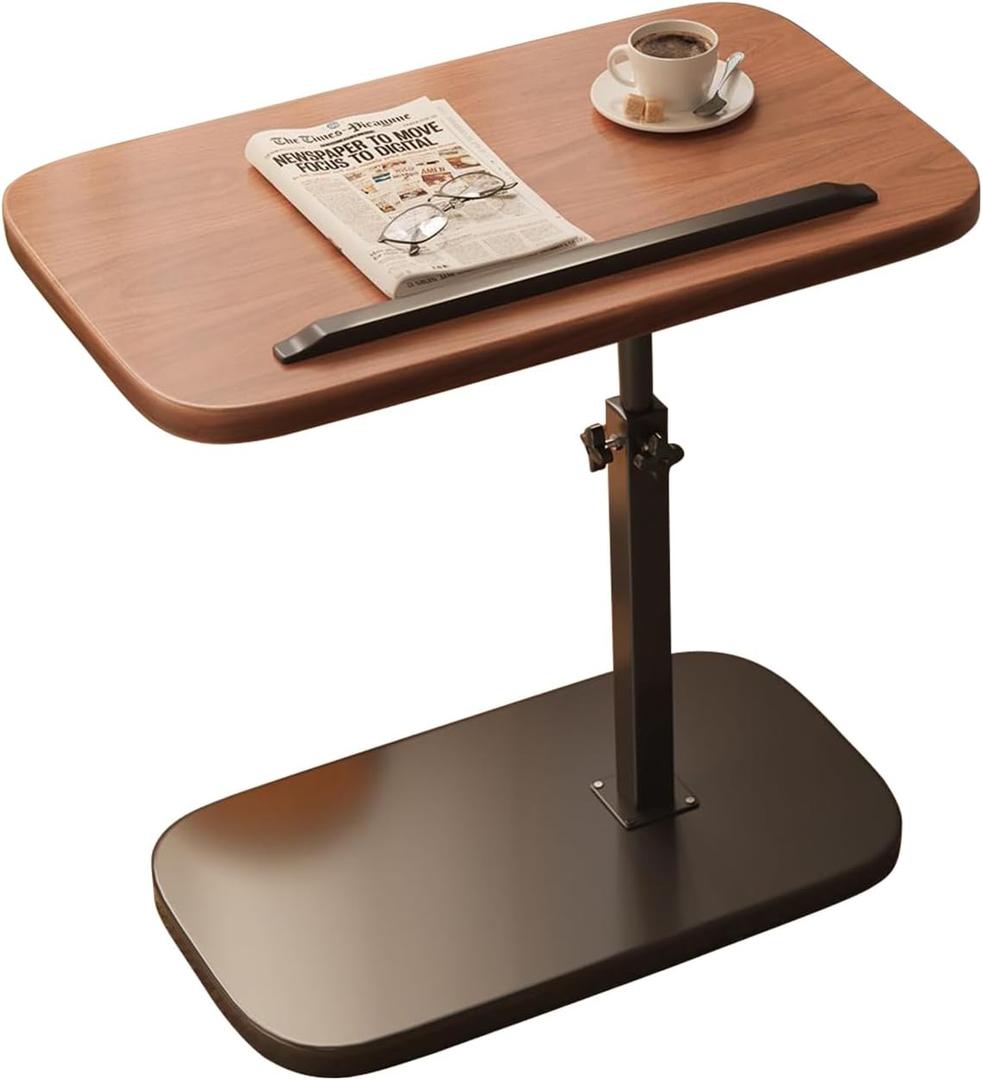 360 Rotatable Foldable Table - Height-Adjustable, Thickened Carbon Steel Frame & Wood Top, Multi-Purpose for Kitchen/Living Room/Bedroom/DormComputer Desk