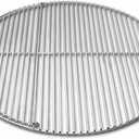 SnS Grills EasySpin Charcoal Grill Cooking Grate, 304 Stainless Steel, Large Hinged Opening, Perfect for 2-Zone Cooking, Replacement Grate Compatible with Weber & Other Grills - Fits 22 Kettles