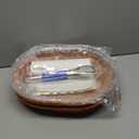 Rattan Bread Baskets, 2 Pack, Oval Woven Baskets with Acrylic Lids, 15.75 x 11.81 inches, Stainless Steel Tongs, Lace Doilies, for Bread, Fruit, Food Display