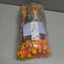 Alupssuc 20 Bundles Artificial Fall Flowers for Outdoors Decoration, Faux Pansies Fake Mums Flowers Plants, UV Resistant No Fade Realistic Silk Pansy for Porch Planter Garden Patio Yard, Autumn Orange