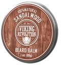 Viking Revolution 4 Beard Balm Variety Pack (1oz Each) - Sandalwood, Pine & Cedar, Bay Rum, Clary Sage - Styles, Strengthens and Softens Beards and Mustaches - Wax for Men