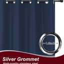 HolidayIdeas Grommet Outdoor Curtains for Patio Waterproof 8 Pcs All Weather Balcony Outside Curtains for Apartments, Gazebo, Pergolas, Porch, 54x84 Inch, Navy