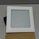 Shadid Square Recessed Ceiling Light Trim, White, Glass Albalite Lens, 9.5 Inch, UL Listed, 100W Max (Pack of 1)