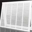 Return Air Grille, Air Return Vent Cover Grill for Ceiling and Wall, Steel HVAC A/C Vent Cover Grill Fits Duct Opening 25"W x 20"H,Holds 1" Thick AC Filter