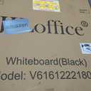 JILoffice Magnetic Whiteboard/White Board, Dry Erase Board 48 x 31 Inch, Black Aluminum Frame Wall Mounted Board for Office Home and School