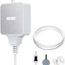 NICREW Nano Silent Aquarium Air Pump White, Aquarium Aerator with Accessories for Up to 10 Gallon Fish Tank, Super Quiet, 0.3 L/min, 1.5 Watts