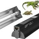 GlowUp 22inch 24W T5 5.0 UVB Light for Reptiles Light Fixture Combo Kit Reptile Lamp Tube Terrarium Hood UVB Light for Bearded Dragon Rainforest Dwelling Reptiles, Chameleons, Iguanas, Turtles