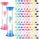 Queekay 48 Pcs 2 Minute Sand Timer for Kids, Mini Hourglass Bulk Sand Clock Timer for Adult Kids in Classroom Kitchen Games Office School(Colorful)