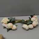 Tobilu Silk Flower Peony Bouquets  2 Pack Artificial Peonies with Stems Vintage Look Real Peonies Flowers for DIY Crafts Flower Arrangements Wedding Centerpiece Table Decor  Champagne