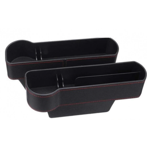 2Pcs Car Seat Gap Filler Organizer Storage Box Front Seat Console Side Pocket for Cellphones Keys Cards Wallets Sunglasses