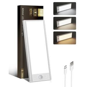 EZVALO 3000mAh Under Cabinet Lighting, 150LM Utral Bright Motion Sensor Light, Rechargeable Magnetic Under Counter Lights for Kitchen, Dimmable Closet Light with 3-Inch Ultra-Wide Panel