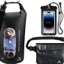 Freegrace Waterproof Dry Bag with Double Zip-Lock, Fanny Pack & Phone Case