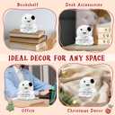 Friendship Gifts for Women - Mini Positive Ghost Crochet, Handmade Emotional Crochet Plushies Support, Funny Birthday Gifts for Friends, Besties, Sisters, White Elephant Gift Ideas