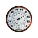 QTengCX 10 Inch Decorative Outdoor Thermometer - Vintage Wall Mounted Weather Gauge with Large Analog Dial, Waterproof Temperature Monitor for Patio, Garden, Fence & Garage (No Battery Required)