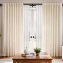 Double Curtain Rod 66 to 120 Inch, HOTOZON 1 Inch Heavy Duty Double Curtain Rods for Windows 54 to 116 Inches(4.5-9.6 ft), Telescoping Drapery Rod with Simple End Finials, Black