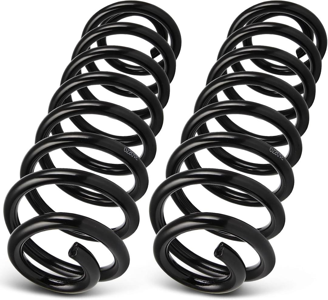 AUTOMUTO 2PCS Rear Suspension Coil Spring Set Compatible with 1999-2005 for VW for Golf, 1999-2006 for VW for Jetta - Replace 81055 Coil Springs