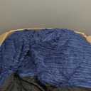 Fuzzy Soft Pet Couch Covers for Sofa 3 Cushion, Pet Friendly Soft Dog Bed Covers Sofa Cover Washable (Navy Blue, 33" x 75" 1 Pack)