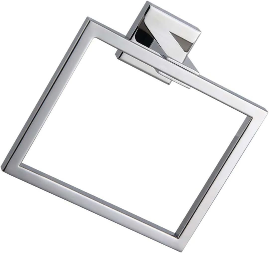 Towel Ring Towel Holder for Bathroom Towel Rail Wall Mount Simple Square