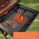 2 x Silicone Griddle Tools Mat For Blackstone Silicone Spatula Grill Mat with Drip Pad Outdoor Bbq Grill Mats Grill Side Shelf Mat for Blackstone Griddle