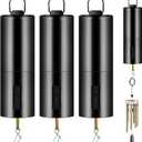 3 Pieces Hanging Black Rotating Motor Wind Spinner Mobile Battery Operated Motor Multi-Purposes Rotatable Hook for Garden Decoration Accessory Supplies