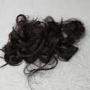 Vigorous Dark Brown Hair Extension 24InchLong Clip in Hair Extensions 4Pcs Thick Long Wavy Synthetic Hairpieces for Women