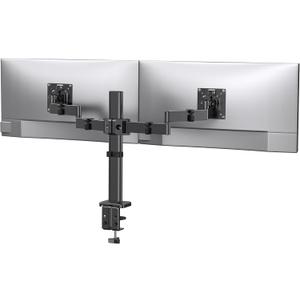 ErGear Dual Monitor Stand, Heavy-Duty Monitor Mounts for 2 Monitors Up to 32", Fully Adjustable with Tiered Arms for Extra Height, Sturdy Design to Minimize Sagging, Supports 22 lbs per Arm