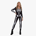 Morph Skeleton Bodysuit - Women's Halloween Costume Small