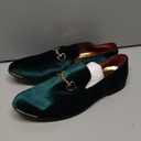 FLQL Men's Luxury Penny Loafer Slip-On Velvet Shoes Party Dancing Shoes Suede Wedding Shoes Plus Size 7-13