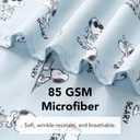 Berkshire Blanket Peanuts Kids Sheet Set Queen Size - 4 Pieces,Cute Character Snoopy Printed Soft Microfiber Bed Sheets,Peanuts Different Emotion Murky Blue