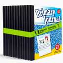 Better Office Products Primary Journal, Hardcover, Primary Composition Book Notebook - Grades K-2, 100 Sheet, One Subject, primary composition notebook with picture space
