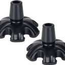 Walking Cane Tips 3/4 inch Heavy Duty,Quad Cane Tips, Rubber Foot for Cane,Replacement Feet for Canes, Cane Bottom Rubber 3/4 Self Standing Cane Tip for Crutch, Base for Walking Cane, Pack of 2