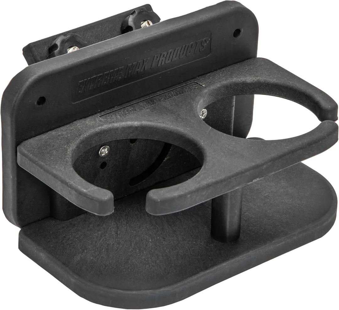 Extreme Max 3005.5616 Two-Drink Holder with 45 Base for Lund Sport Track Systems