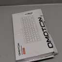 OMOTON Wired Keyboard for Mac Devices ONLY with Dual Interface, Comfortable Typing Angle & Stable Connection, Compatible with MacBook, iMac, Mac mini, PC-White