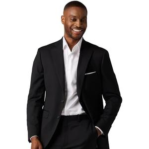 Alton Lane Mercantile Jacket Tailored Fit - Premium Quality Suit Jacket for Men, Stylish and Elegant Formal Suit for Men Black 40S