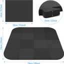 Nisorpa 1/2" Extra Thick Hot Tub Mat for Inflatable Tub 85 in Hot Tub Pad Tub EVA Foam Padding Flooring Protector Non Slip Pool Pad for Indoor Outdoor Inflatable Hot Tub Accessories