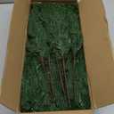 12 Pcs Artificial Norfolk Pine Branches, Norfolk Pine Artificial Pine Stems DIY Crafts Faux Christmas Greenary Norfolk Pine Branches for Xmas Wreath Garland Home Decor (12)