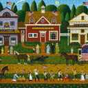 Buffalo Games - Charles Wysocki - Young Patriots - 1000 Piece Puzzle - Challenging Puzzle Perfect for Game Nights - Finished Size is 26.75 x 19.75