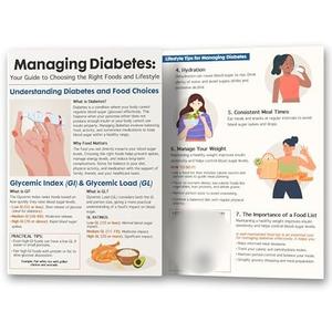 Diabetes Nutrition Guide Booklet for Food, with Guidelines for Self-Management and Understanding Diabetes and Glycemic Index. Complete For Beginners. Includes Insulin Administration Procedure, 4 Pack