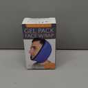 LotFancy Face Ice Pack Wrap for TMJ, Wisdom Teeth, with 4 Reusable Hot Cold Therapy Gel Packs, Pain Relief for Head, Oral and Facial Surgery, Dental Implants, Blue (Blue(one Size Fits Most)