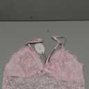 Avidlove Lace Bralette for Women Lingerie Spaghetti Adjustable Strap Tank Camisole Crop Top, Pink, L