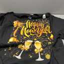 Happy New Year Party 2026 Balloon Family Matching Men Women TShirt (5XL, Black)