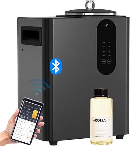 Aromar Smart HVAC Scent Diffuser High-Capacity 800ml Essential Oils Aroma Machine with Bluetooth for Home, Office. Waterless Aromatherapy Air Fragrance, Nebulizing Diffusion, Covers up to 4000 SQFT