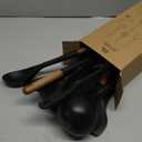 STAUB Silicone with Wood Handle 11-pc Cooking Utensil Set