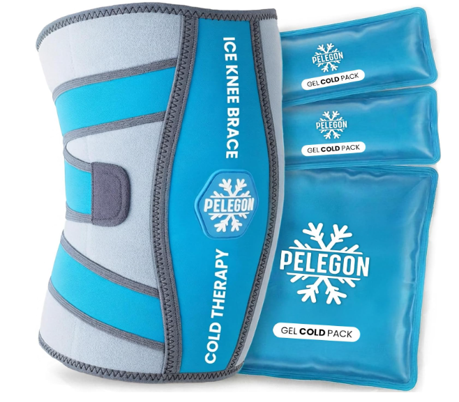 Knee Ice Pack Wrap (1 Pack)  Adjustable Ice Pack for Knees Surgery, Replacement, Arthritis Pain, ACL, Sports Injuries, Post Surgery, for Long Duration  1 Pack